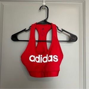 Red Adidas Sports Bra